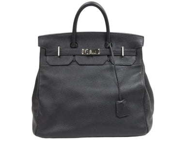 美品 HERMES エルメス バーキン オータクロア40 ブラック ノワール シルバー金具 トゴ □H刻印 2004年 中古 42534
