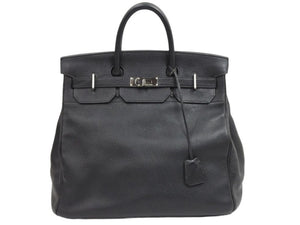 美品 HERMES エルメス バーキン オータクロア40 ブラック ノワール シルバー金具 トゴ □H刻印 2004年 中古 42534