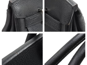 美品 HERMES エルメス バーキン オータクロア40 ブラック ノワール シルバー金具 トゴ □H刻印 2004年 中古 42534