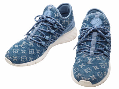 LOUIS VUITTON ルイ ヴィトン スニーカー モノグラム デニム スニーカー 1A4U47 サイズ 7 中古 42547