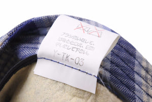 Christian Dior クリスチャンディオール バケットハット チェック ブルー 帽子 美品 中古 42576