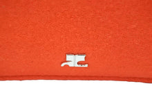Load image into Gallery viewer, courreges クレージュ ハンドバッグ レッド ホワイト ロゴ カバン 鞄 シルバー金具 レザー 中古 42582
