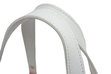 Load image into Gallery viewer, courreges クレージュ ハンドバッグ レッド ホワイト ロゴ カバン 鞄 シルバー金具 レザー 中古 42582