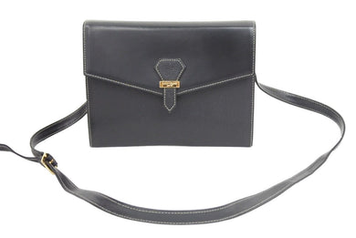 courreges クレージュ ショルダーバッグ レザー ロゴ ゴールド金具 斜め掛け 鞄 カバン 中古 42592