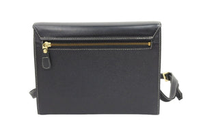 courreges クレージュ ショルダーバッグ レザー ロゴ ゴールド金具 斜め掛け 鞄 カバン 中古 42592