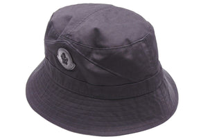 MONCLER モンクレール 22SS バケットハット ブラック 黒 ロゴ 帽子 サイズL 美品 中古 42656