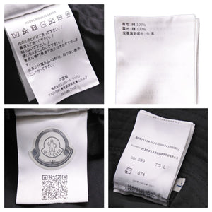 MONCLER モンクレール 22SS バケットハット ブラック 黒 ロゴ 帽子 サイズL 美品 中古 42656