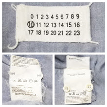 Load image into Gallery viewer, Martin Margiela マルタンマルジェラ 半袖シャツ トップス 袖切りっぱなし コットン ブルー 美品 中古 42669