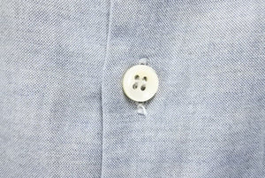 Martin Margiela マルタンマルジェラ 半袖シャツ トップス 袖切りっぱなし コットン ブルー 美品 中古 42669