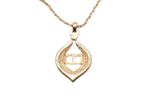 Load image into Gallery viewer, Christian Dior クリスチャンディオール ネックレス ラインストーン ロゴ ゴールド アクセサリー 小物 美品 中古 7.1g 42681