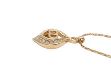 Load image into Gallery viewer, Christian Dior クリスチャンディオール ネックレス ラインストーン ロゴ ゴールド アクセサリー 小物 美品 中古 7.1g 42681