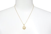 Load image into Gallery viewer, Christian Dior クリスチャンディオール ネックレス ラインストーン ロゴ ゴールド アクセサリー 小物 美品 中古 7.1g 42681