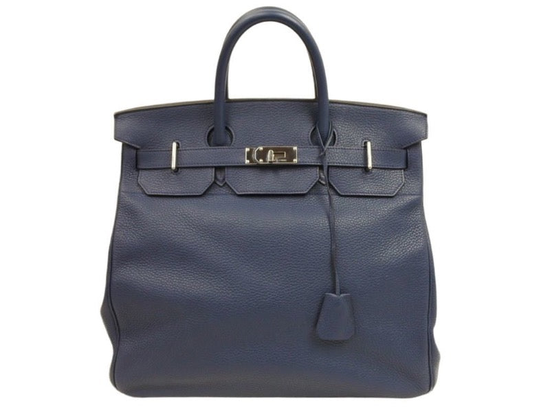 HERMES エルメス オータクロア 40 ブルーニュイ トゴ シルバー金具 HERMES 40 BLEU NUIT □N 美品 42711 中古