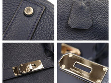 画像をギャラリービューアに読み込む, HERMES エルメス オータクロア 40 ブルーニュイ トゴ シルバー金具 HERMES 40 BLEU NUIT □N 美品 42711 中古