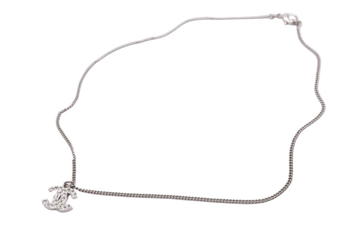 【正規品】美品CHANELネックレス　ココネックレス　ココマーク　ラインストーン CHANELアクセサリーネックレスココマークラインストーン