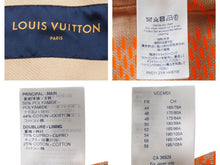Load image into Gallery viewer, LOUIS VUITTON ルイ・ヴィトン ラフィア ダミエ ボンバー ジャケット オレンジ 21AW アウター 1A8P63 サイズ46 美品 中古 42776