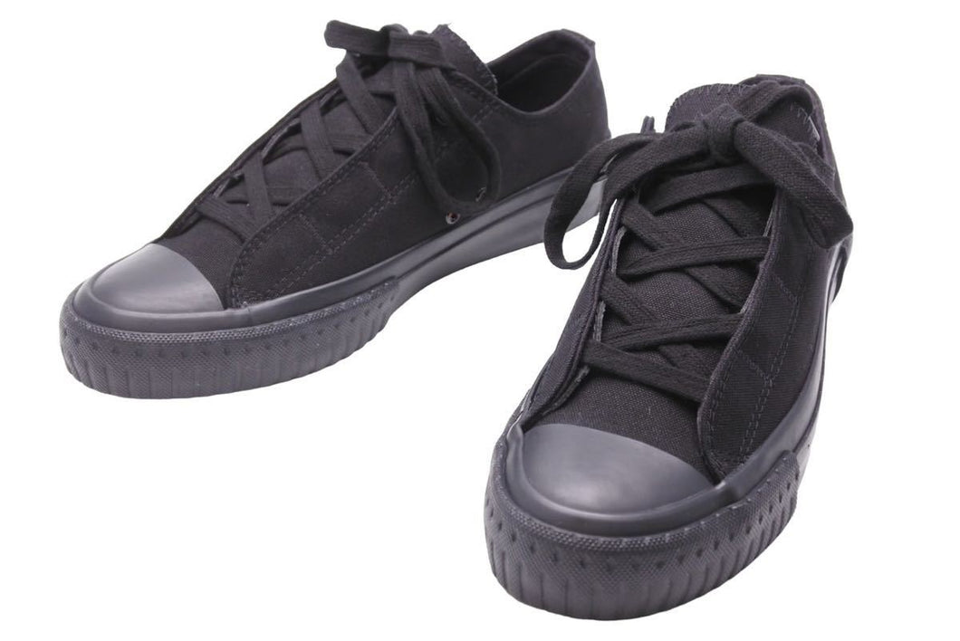 Yohji Yamamoto ヨウジヤマモト ローカット キャンバス スニーカー ブラック シューズ 靴 サイズ5 美品 中古 42800