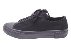 Yohji Yamamoto ヨウジヤマモト ローカット キャンバス スニーカー ブラック シューズ 靴 サイズ5 美品 中古 42800