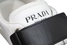 画像をギャラリービューアに読み込む, PRADA プラダ ベルクロカラー 切替 レザー スニーカー ホワイト ブラック レッド 20G068 靴 サイズ９ 中古 42802