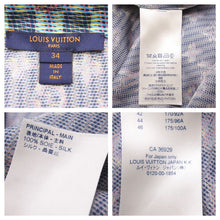 画像をギャラリービューアに読み込む, LOUIS VUITTON ルイ ヴィトン FHT051 長袖シャツ 19AW ヴァージル シルク 3D モノグラム サイズ 34 美品 中古 42813