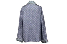 画像をギャラリービューアに読み込む, LOUIS VUITTON ルイ ヴィトン FHT051 長袖シャツ 19AW ヴァージル シルク 3D モノグラム サイズ 34 美品 中古 42813