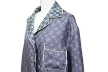 画像をギャラリービューアに読み込む, LOUIS VUITTON ルイ ヴィトン FHT051 長袖シャツ 19AW ヴァージル シルク 3D モノグラム サイズ 34 美品 中古 42813