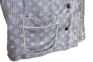 LOUIS VUITTON ルイ ヴィトン FHT051 長袖シャツ 19AW ヴァージル シルク 3D モノグラム サイズ 34 美品 中古 42813