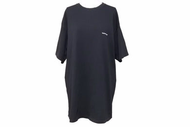 BALENCIAGA バレンシアガ トップス Tシャツ ワンポイント 黒 ブラック ロゴ 半袖Tシャツ 中古 42815