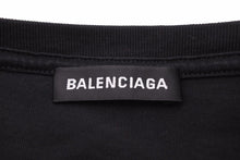 Load image into Gallery viewer, BALENCIAGA バレンシアガ トップス Tシャツ ワンポイント 黒 ブラック ロゴ 半袖Tシャツ 中古 42815