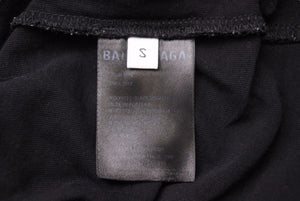 BALENCIAGA バレンシアガ トップス Tシャツ ワンポイント 黒 ブラック ロゴ 半袖Tシャツ 中古 42815