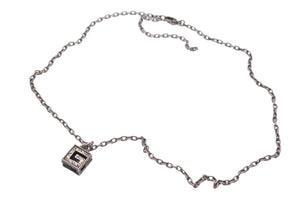 美品 GUCCI グッチ ネックレス ペンダント スクエアG シルバー925 24.9g アクセサリー チェーン ジュエリー 552768 中古 42819