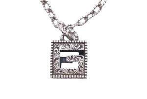 美品 GUCCI グッチ ネックレス ペンダント スクエアG シルバー925 24.9g アクセサリー チェーン ジュエリー 552768 中古 42819