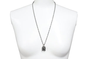 美品 GUCCI グッチ ネックレス ペンダント スクエアG シルバー925 24.9g アクセサリー チェーン ジュエリー 552768 中古 42819