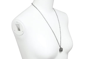 美品 GUCCI グッチ ネックレス ペンダント スクエアG シルバー925 24.9g アクセサリー チェーン ジュエリー 552768 中古 42819