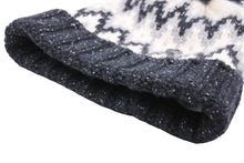 Load image into Gallery viewer, CHANEL シャネル ニット ニットキャップ 46772K05930 ウール カシミア ノルディック柄 ブラック サンプル品 美品 中古 42826