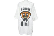 Load image into Gallery viewer, HUMAN MADE ヒューマンメイド I KNOW NIGO KAWS Tシャツ カットソー コットン ホワイト ブラウン サイズXL 美品 中古 42855