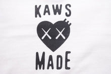 Load image into Gallery viewer, HUMAN MADE ヒューマンメイド I KNOW NIGO KAWS Tシャツ カットソー コットン ホワイト ブラウン サイズXL 美品 中古 42855