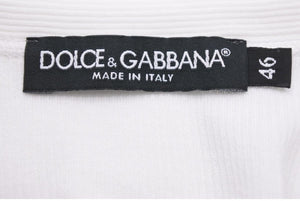 DOLCE&GABBANA ドルチェアンドガッバーナ タンクトップ G8KG5T / FU7AV コットン ホワイト サイズ46 良品 中古 42873