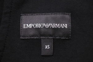 EMPORIO ARMANI エンポリオアルマーニ スウェットパンツ 3L1PFV 1JHSZ コットン ポリエステル ブラック XS 美品 中古 42881