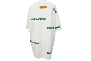 LOUIS VUITTON ルイ・ヴィトン 半袖Ｔシャツ 21AW Tourist VS Purist 1A971R ホワイト グリーン サイズL 中古 42910