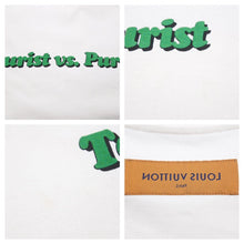 画像をギャラリービューアに読み込む, LOUIS VUITTON ルイ・ヴィトン 半袖Ｔシャツ 21AW Tourist VS Purist 1A971R ホワイト グリーン サイズL 中古 42910