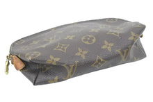 Load image into Gallery viewer, LouisVuitton ルイヴィトン ポシェットコスメティック ポーチ モノグラム M47515 ブラウン ゴールド金具 美品 中古 42930