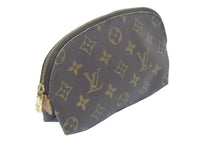 Load image into Gallery viewer, LouisVuitton ルイヴィトン ポシェットコスメティック ポーチ モノグラム M47515 ブラウン ゴールド金具 美品 中古 42930
