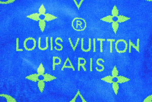 新品未使用 Louis Vuitton ルイヴィトン ドラドゥバン Not For Sale スタッフ限定 モノグラム ビーチタオル グリーン ブルー 42931