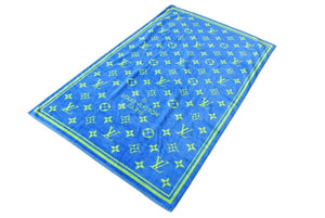 新品未使用 Louis Vuitton ルイヴィトン ドラドゥバン Not For Sale スタッフ限定 モノグラム ビーチタオル グリーン ブルー 42931