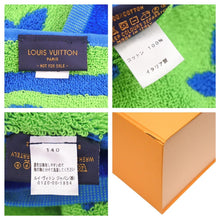 画像をギャラリービューアに読み込む, 新品未使用 Louis Vuitton ルイヴィトン ドラドゥバン Not For Sale スタッフ限定 モノグラム ビーチタオル グリーン ブルー 42931