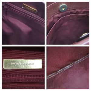 BURBERRY バーバリー ショルダーバッグ ノバチェック チェック柄 ベージュ レッド ワンショルダー 鞄 カバン 中古 42944