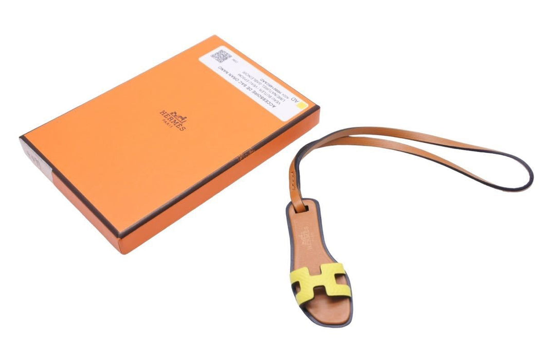 HERMES エルメス ORAN NANO CHARM オラン ナノ チャーム サンダル ヴォーエプソン バトラー ヴァッシュハンター 美品 中古 42952