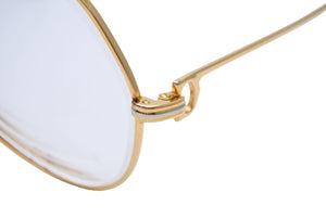 Cartier カルティエ メガネ トリニティ ティアドロップ 度あり 334893 GP ゴールド サイズ59□16 美品 中古 42964