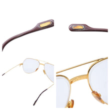 Load image into Gallery viewer, Cartier カルティエ メガネ トリニティ ティアドロップ 度あり 334893 GP ゴールド サイズ59□16 美品 中古 42964